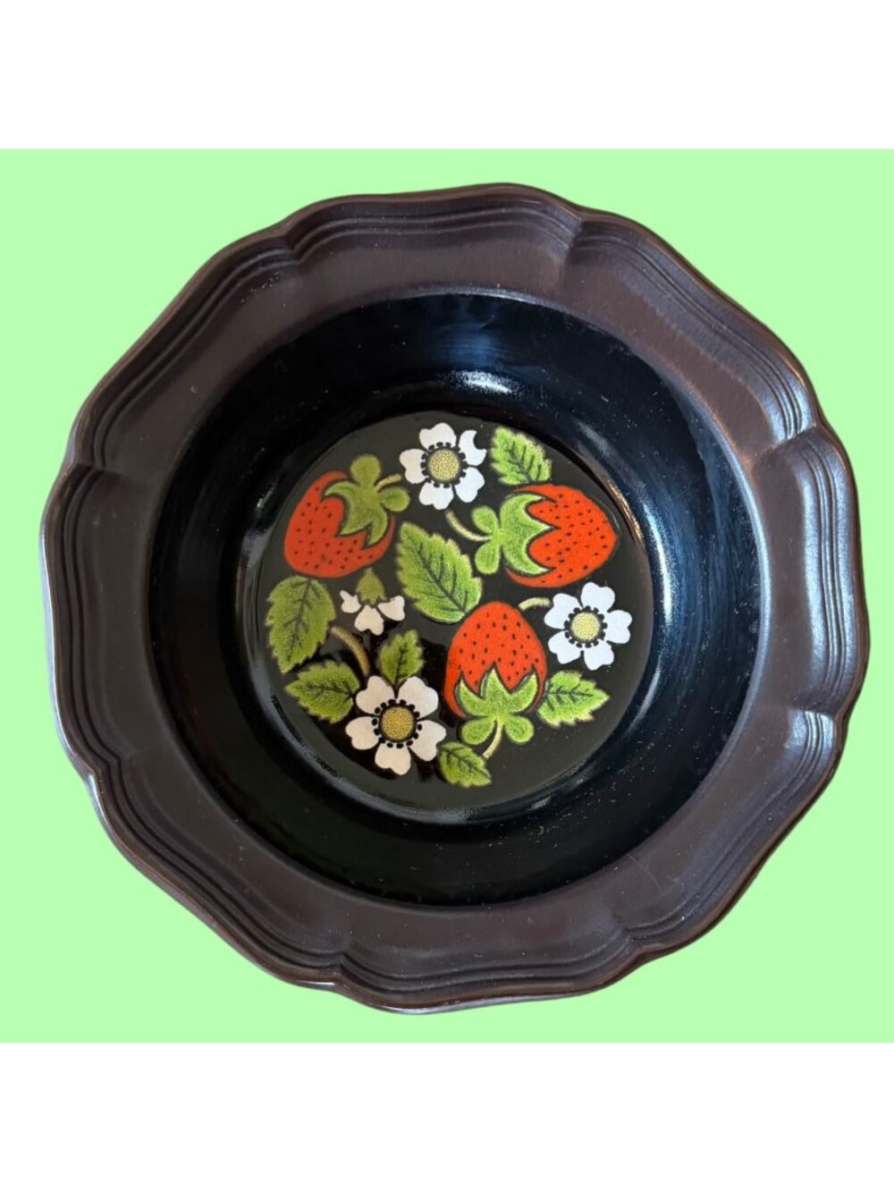 Vintage Mikasa Peasantries Strawberry Jam MCM Serving Bowl